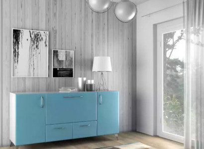 Baby Blau Sideboard Luxus Wohnzimmer Wohnwände Einrichtung Kommoden